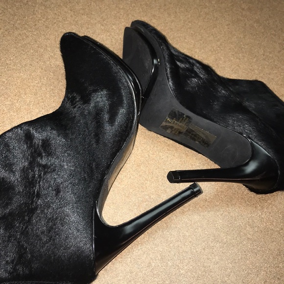 Express Calf Hair Ankle Boots - Picture 5 of 8